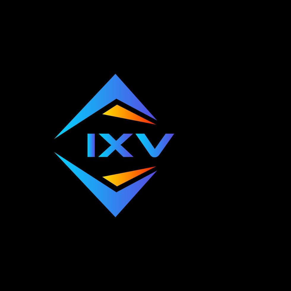 création de logo de technologie abstraite ixv sur fond blanc. concept de logo de lettre initiales créatives ixv. vecteur