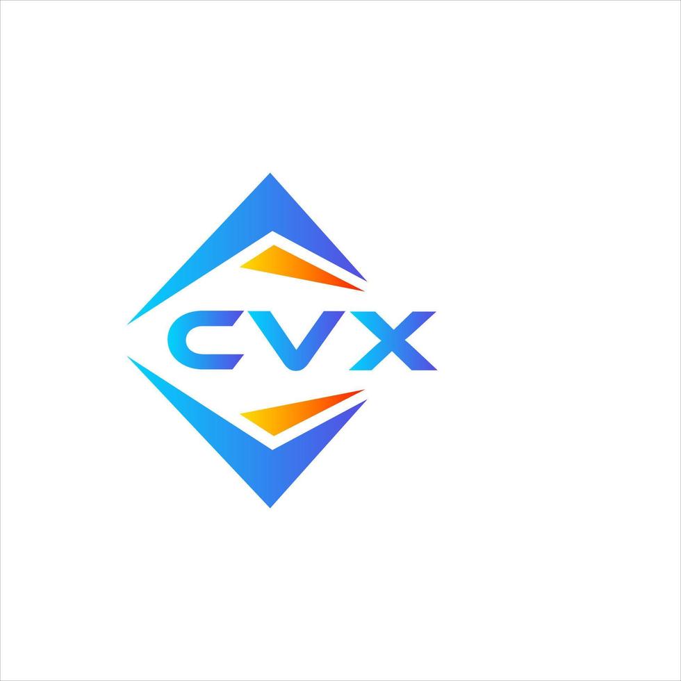 création de logo de technologie abstraite cvx sur fond blanc. concept de logo de lettre initiales créatives cvx. vecteur