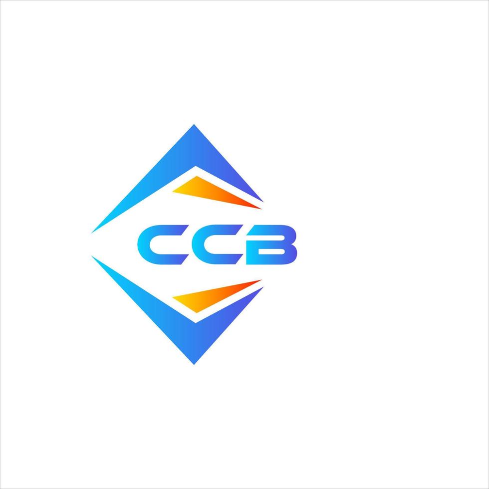 création de logo de technologie abstraite ccb sur fond blanc. concept de logo de lettre initiales créatives ccb. vecteur
