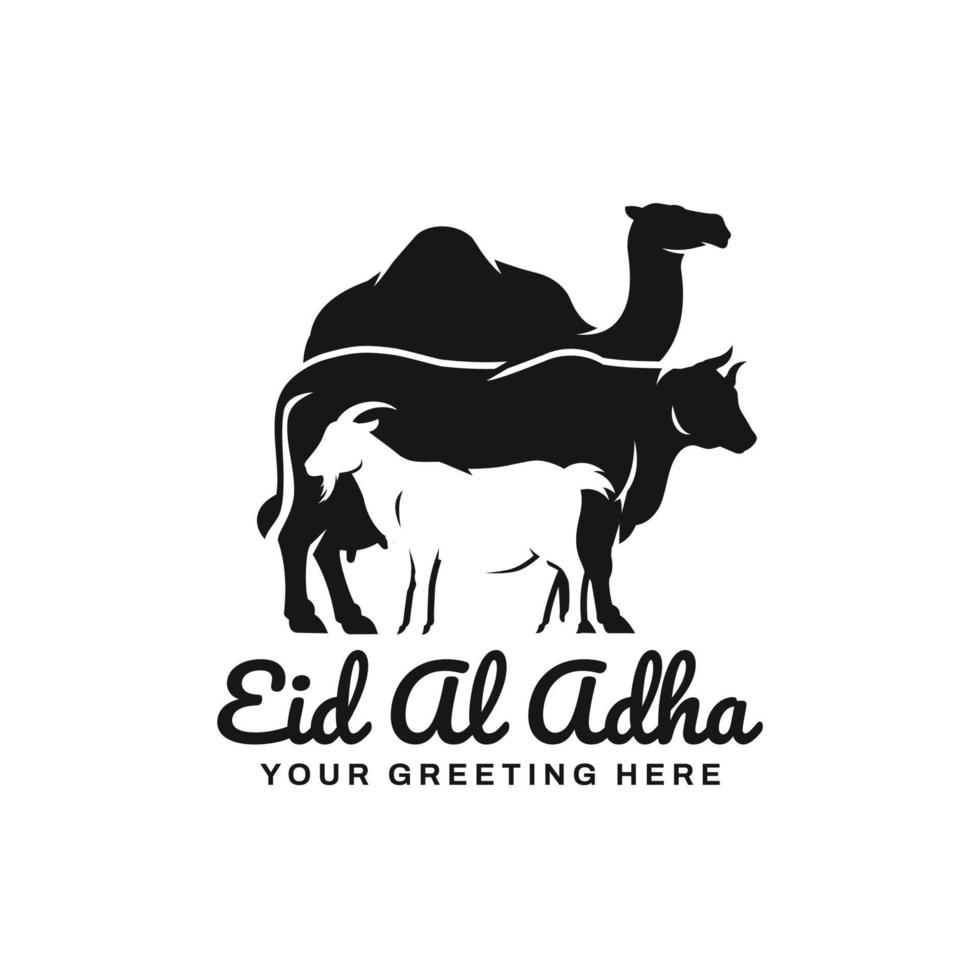 vecteur de conception de logo eid al adha