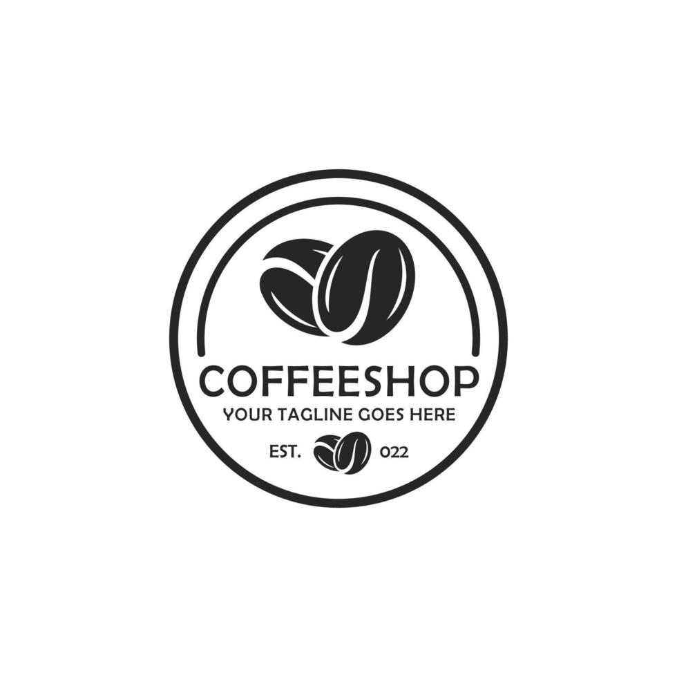 vecteur de conception de logo de café