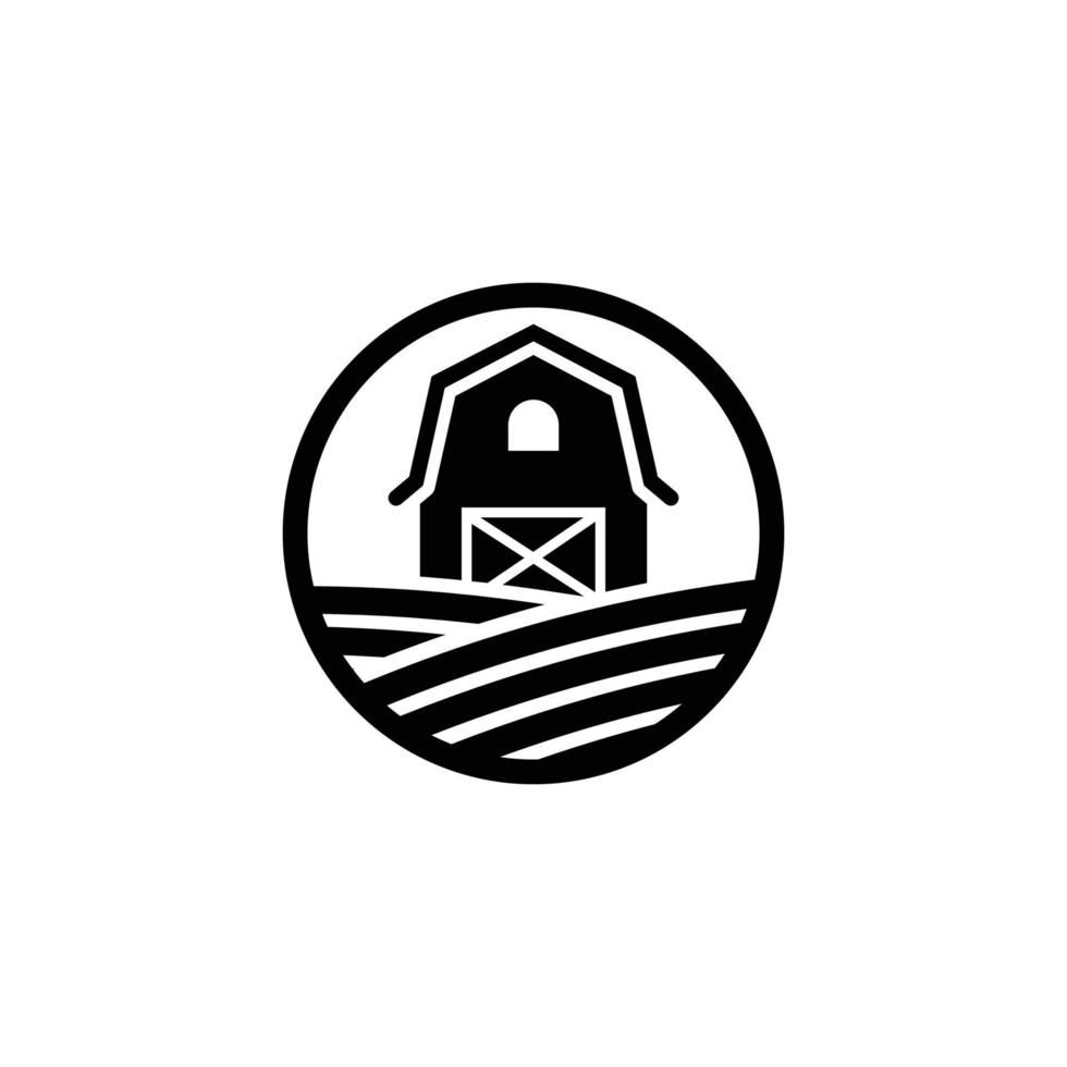 icône de la ferme. illustration vectorielle de grange icône design vecteur