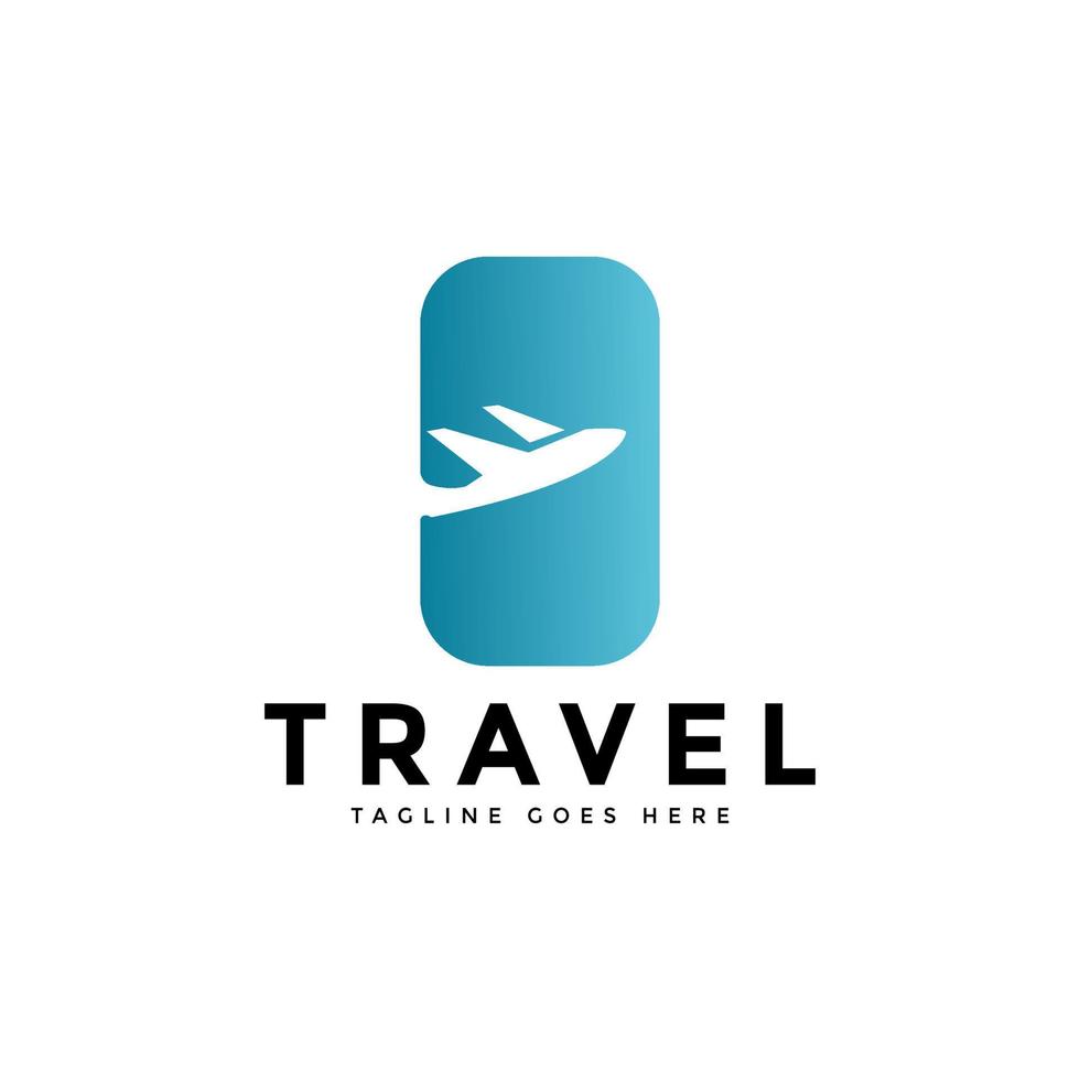logo d'entreprise d'agence de voyage de couleur moderne. transport, conception de logo de livraison logistique vecteur