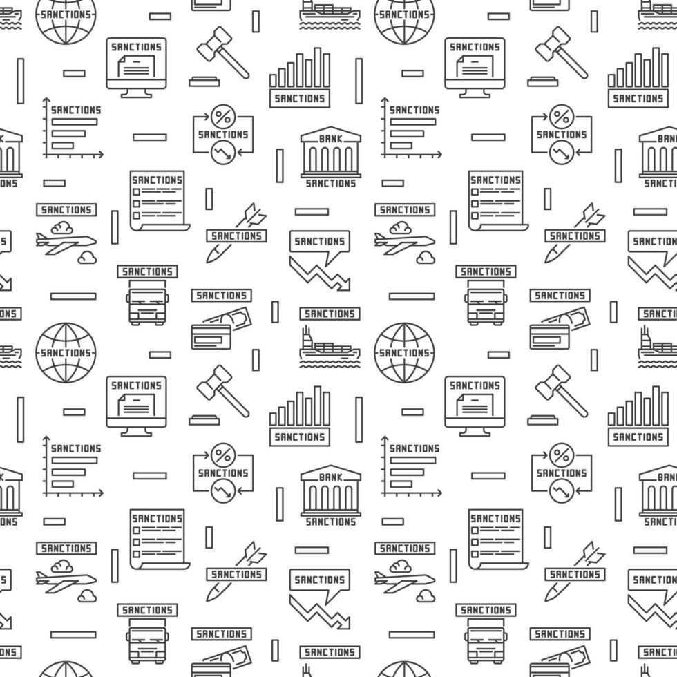 sanctions vectorielles modèle sans couture minimal linéaire. contexte des sanctions financières vecteur
