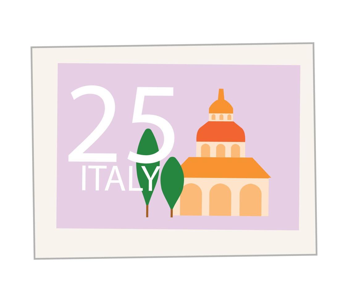 illustration vectorielle de timbre postal vecteur
