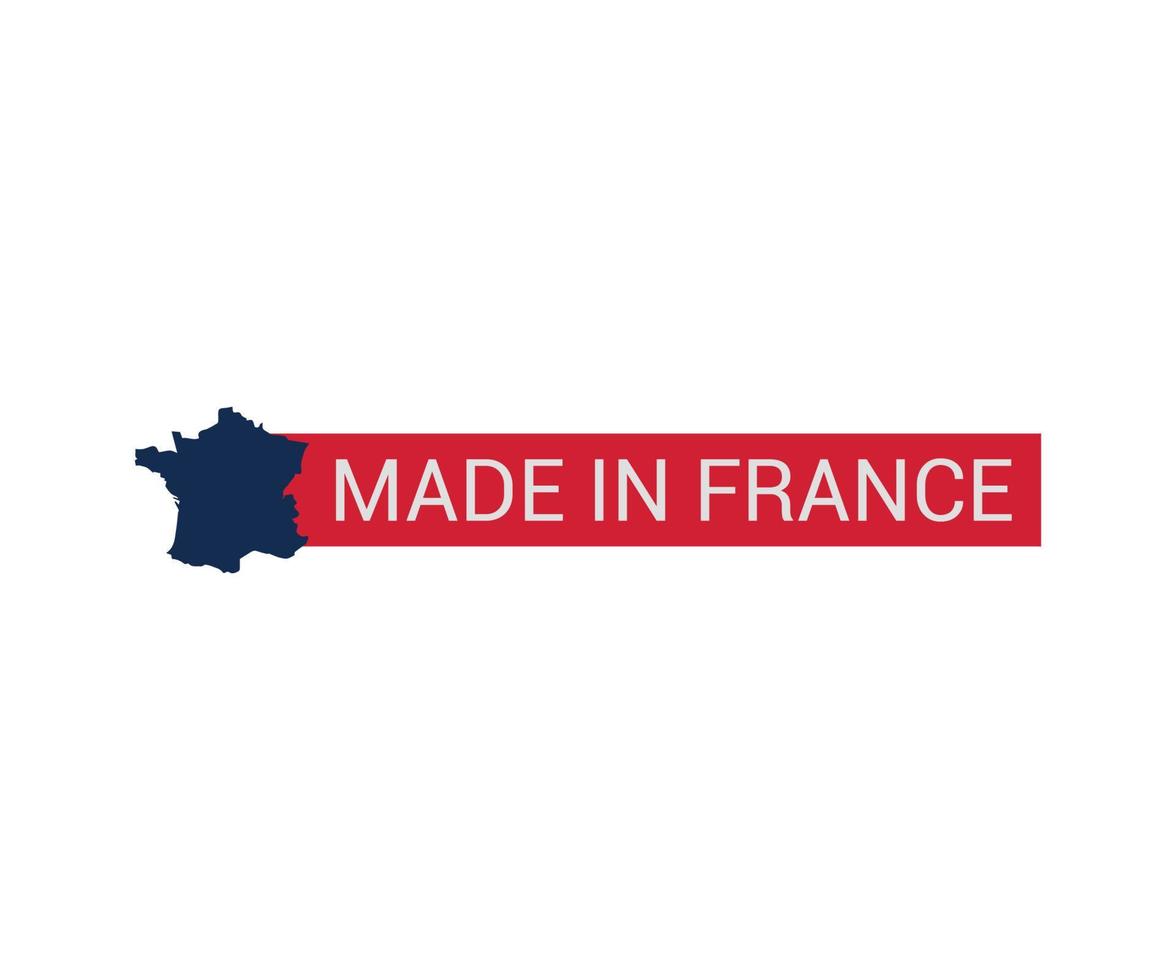 label made in france vecteur