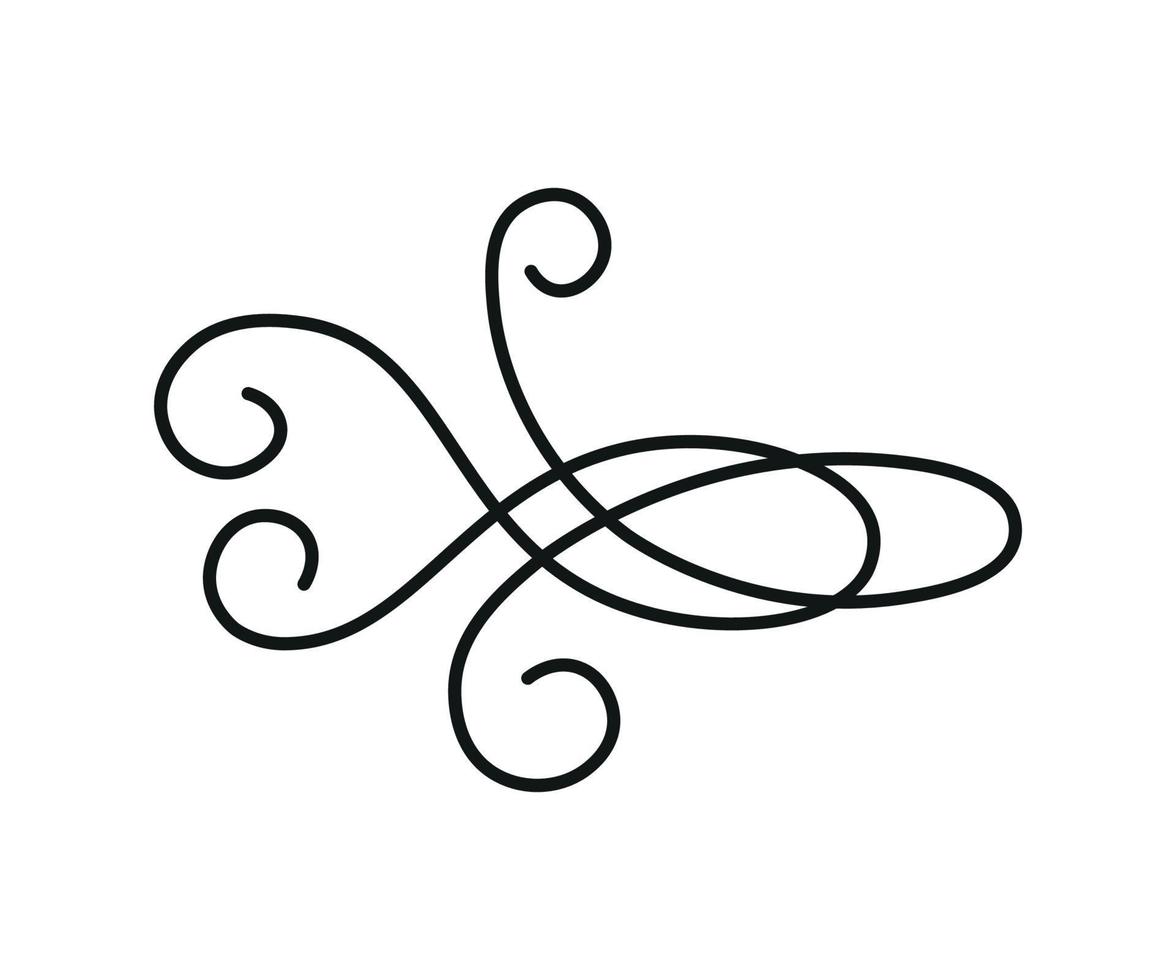 illustration vectorielle de gribouillis linéaire vecteur