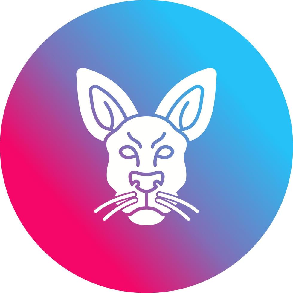 icône de vecteur de kangourou