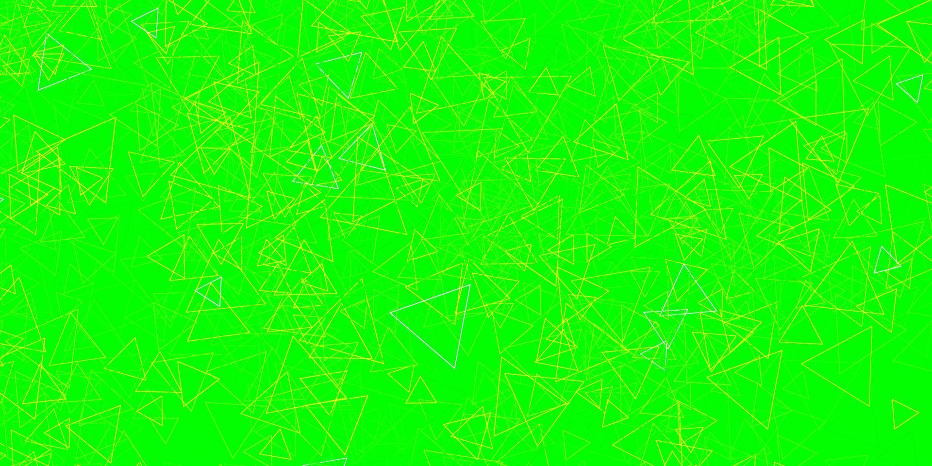 modèle vectoriel vert clair, jaune avec des formes triangulaires.