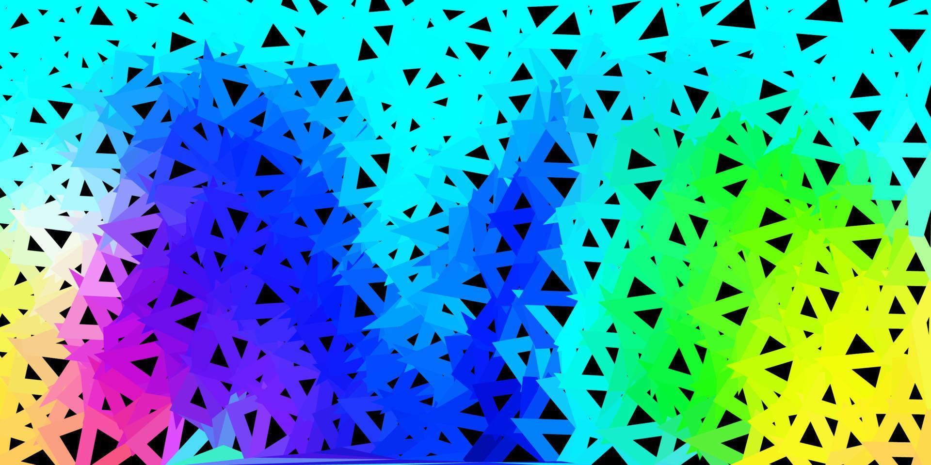 conception polygonale géométrique de vecteur multicolore léger.