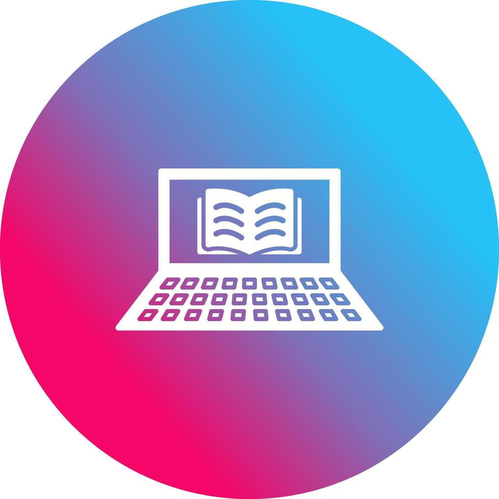 icône de vecteur de livres en ligne unique