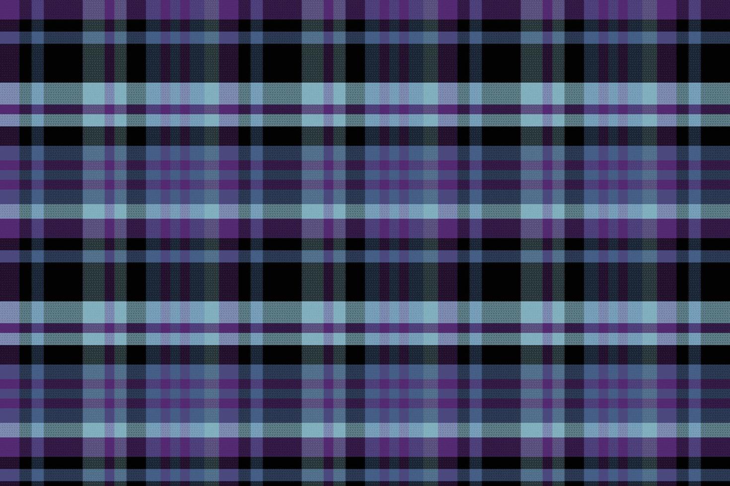 plaid tartan avec motif couleur nuit. vecteur