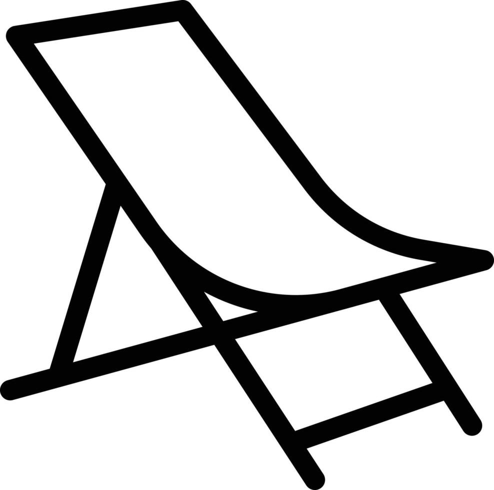 illustration vectorielle de chaise de repos sur fond. symboles de qualité premium. icônes vectorielles pour le concept et la conception graphique. vecteur