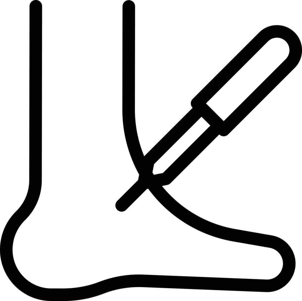 illustration vectorielle de fonctionnement du pied sur un fond. symboles de qualité premium. icônes vectorielles pour le concept et la conception graphique. vecteur