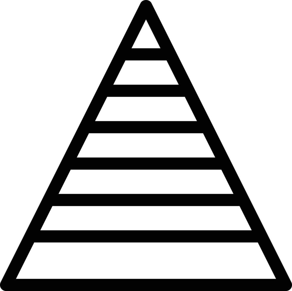 illustration vectorielle de pyramide sur fond. symboles de qualité premium. icônes vectorielles pour le concept et la conception graphique. vecteur