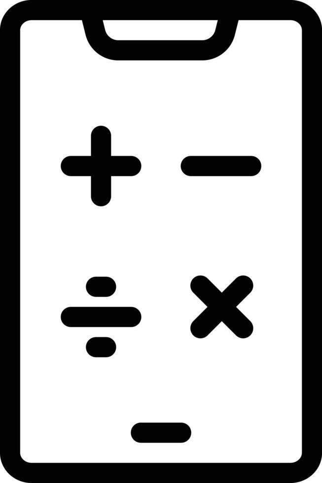 illustration vectorielle de calculatrice mobile sur fond.symboles de qualité premium.icônes vectorielles pour le concept et la conception graphique. vecteur