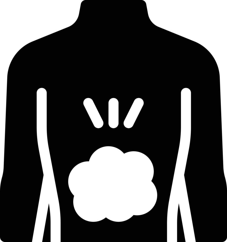 illustration vectorielle de douleur au ventre sur fond.symboles de qualité premium.icônes vectorielles pour le concept et la conception graphique. vecteur