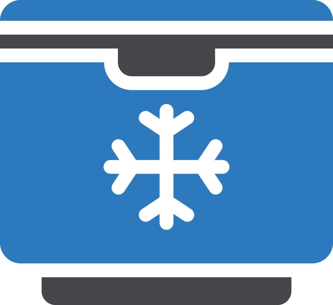 illustration vectorielle de boîte à glace sur fond.symboles de qualité premium.icônes vectorielles pour le concept et la conception graphique. vecteur