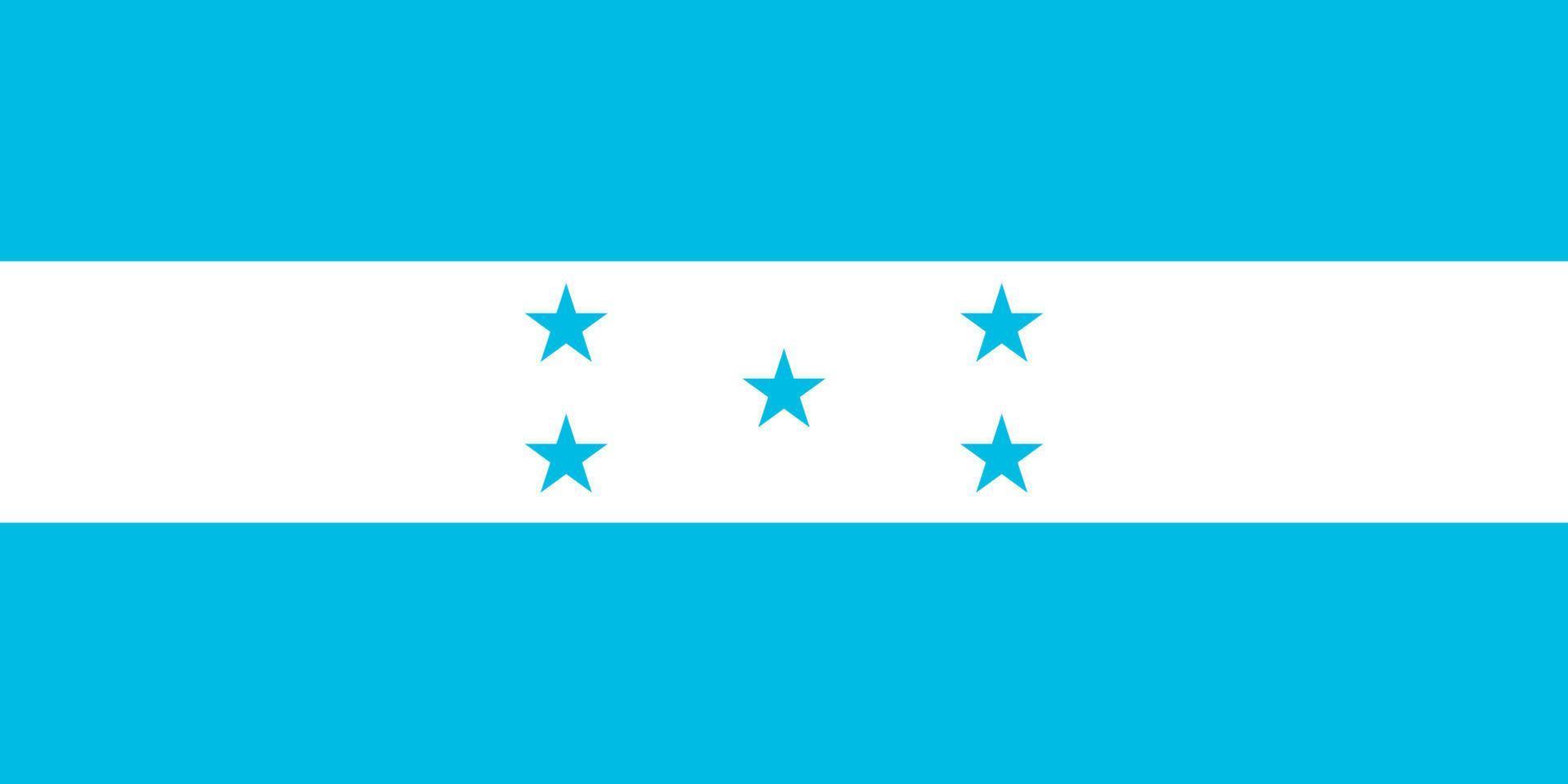 illustration simple du drapeau du honduras pour le jour de lindépendance ou les élections vecteur