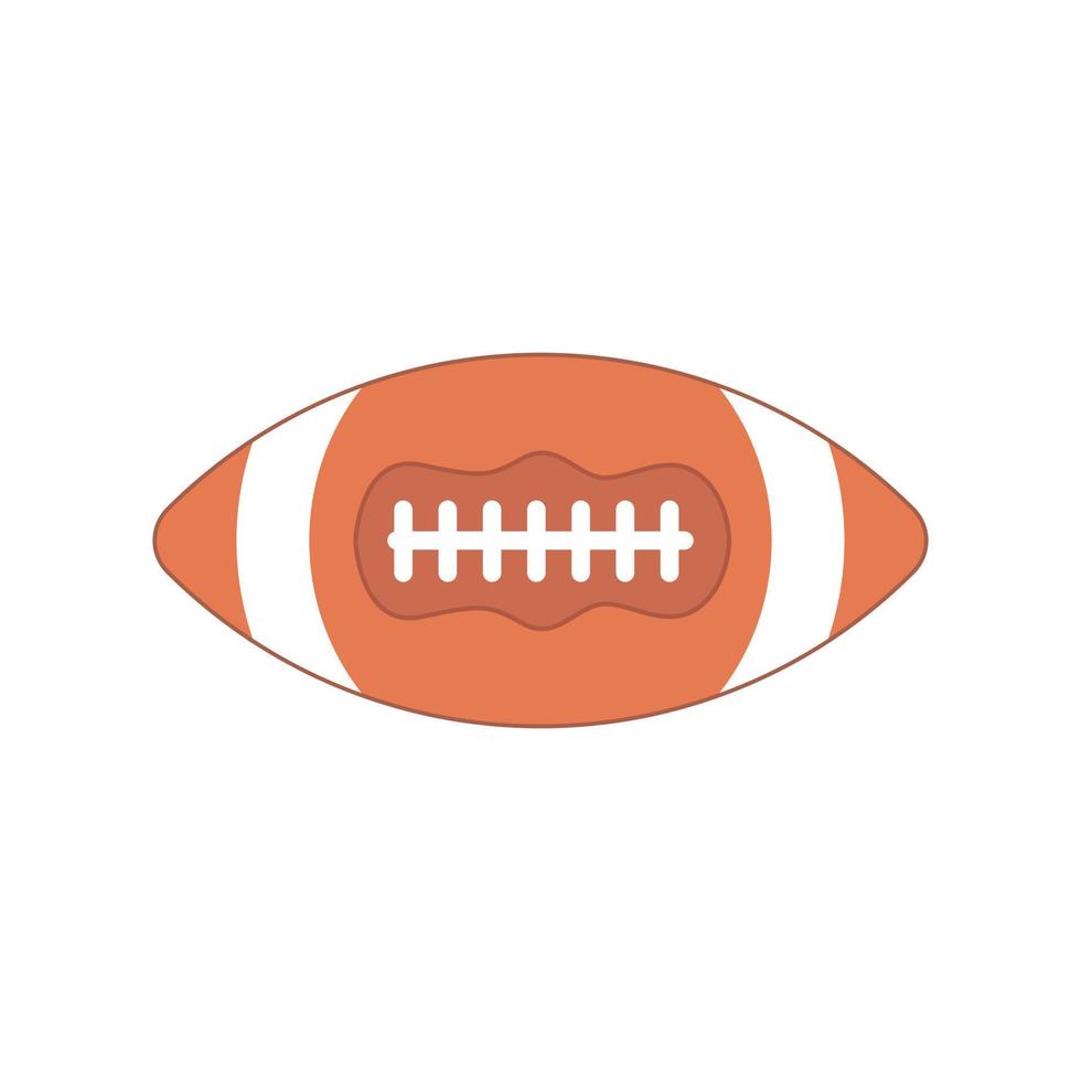 icône de football américain de vecteur de conception de style de couleur