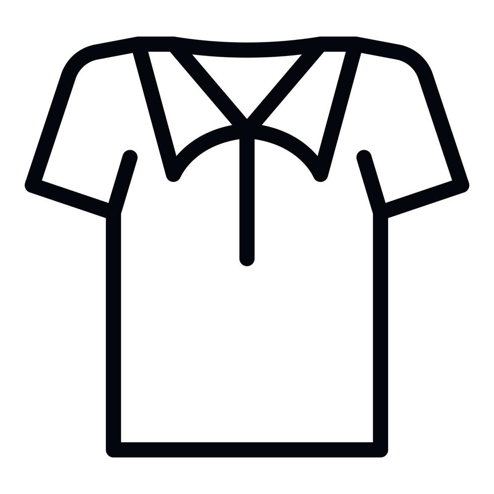 vecteur de contour d'icône de t-shirt. conception de chemise