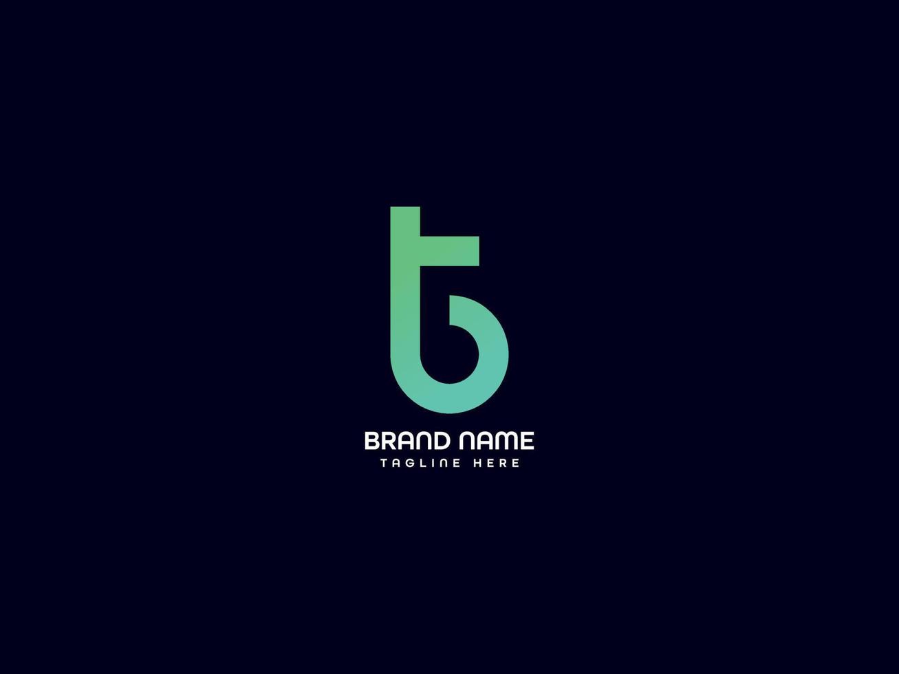 logo lettre tb vecteur