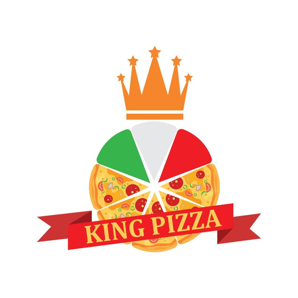 pizza icône logo illustration vecteur