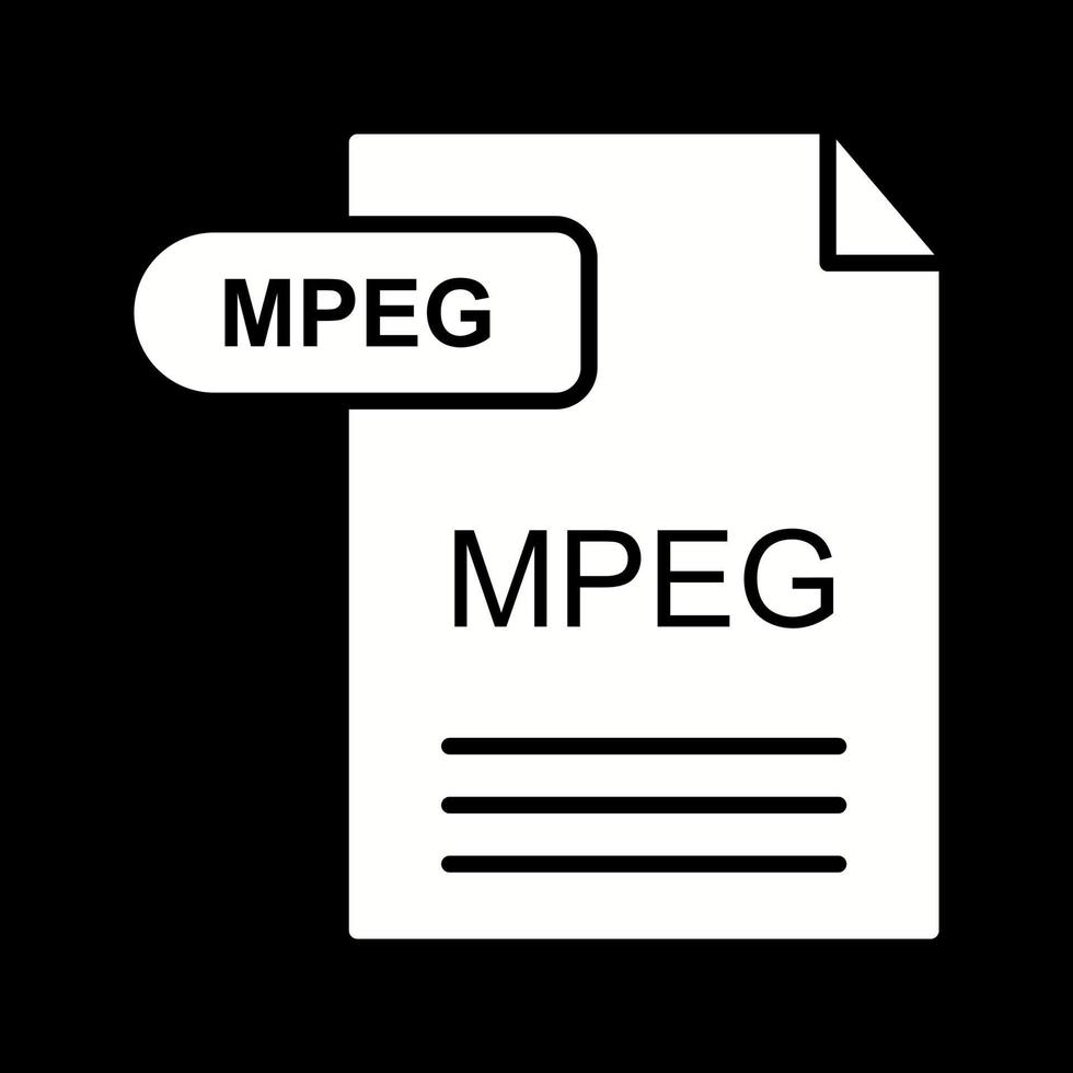 icône de vecteur mpeg