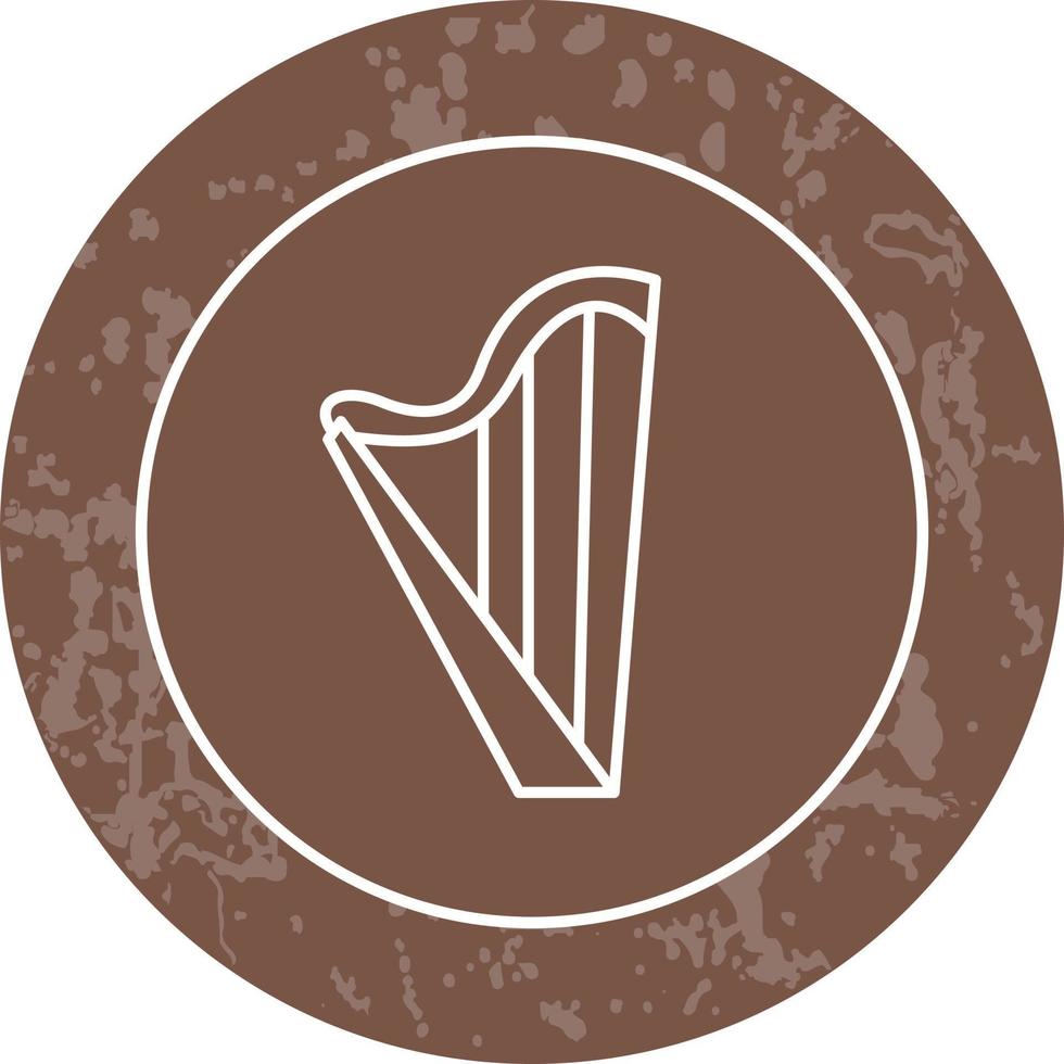 icône de vecteur de harpe