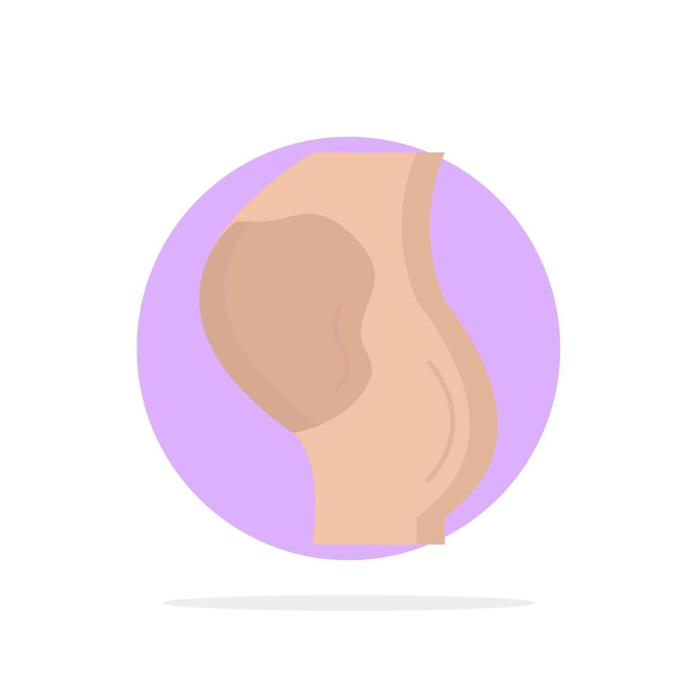 grossesse enceinte bébé obstétrique fœtus plat couleur icône vecteur