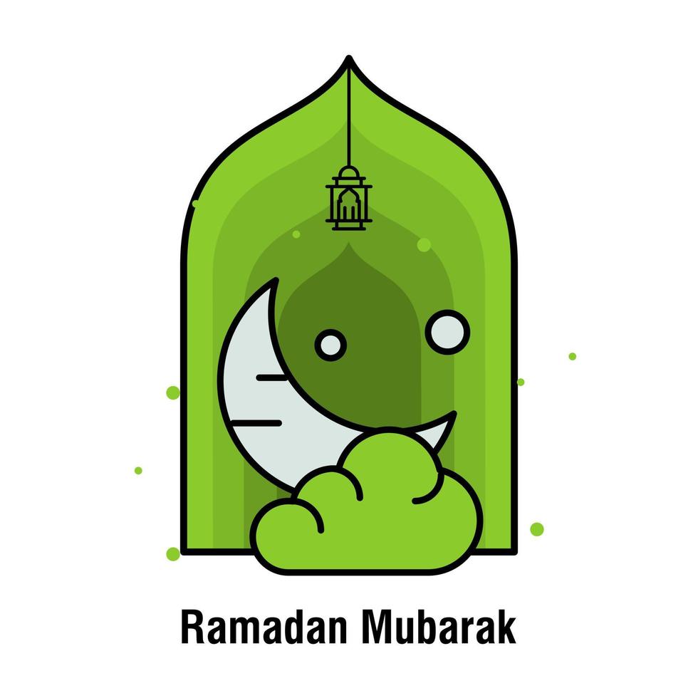 ramadan kareem concept bannière illustration vectorielle vecteur