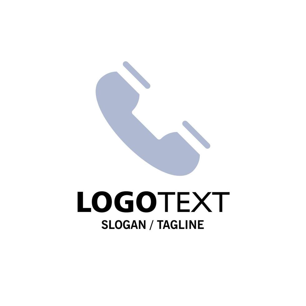 appel contact téléphone téléphone anneau entreprise logo modèle plat couleur vecteur