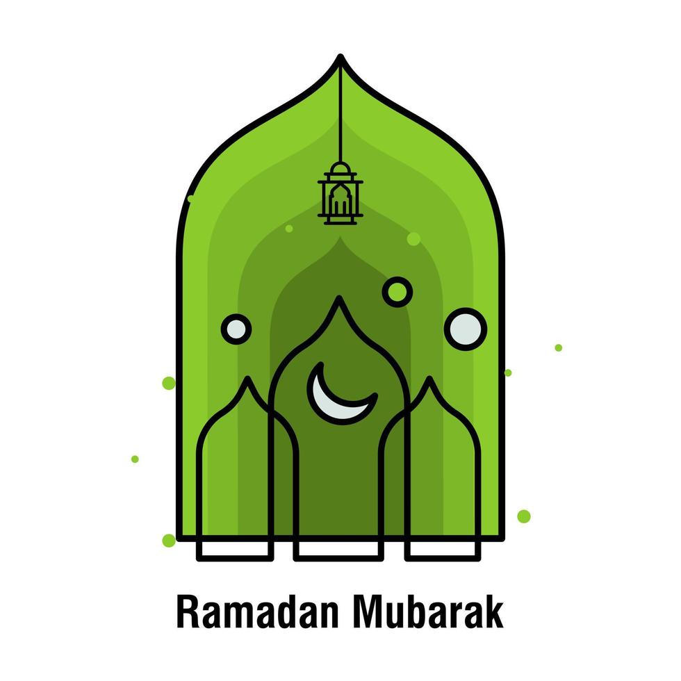 ramadan kareem concept bannière illustration vectorielle vecteur