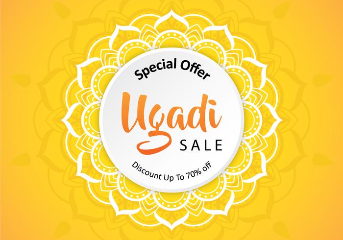 Fond de vente Ugadi vecteur