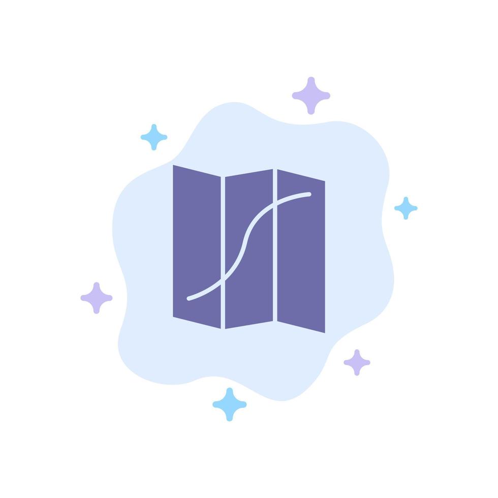 emplacement de la carte broche de navigation icône bleue sur fond de nuage abstrait vecteur