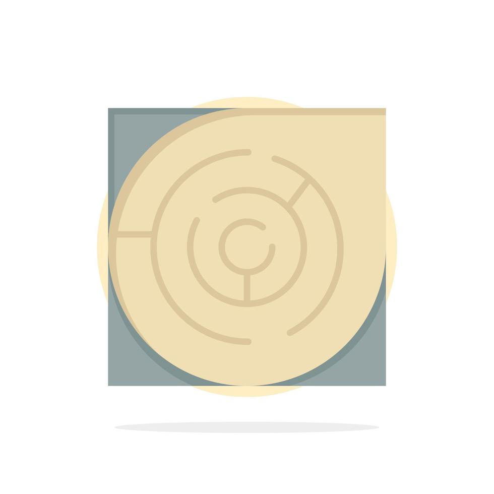 labyrinthe carte labyrinthe stratégie modèle abstrait cercle fond plat couleur icône vecteur