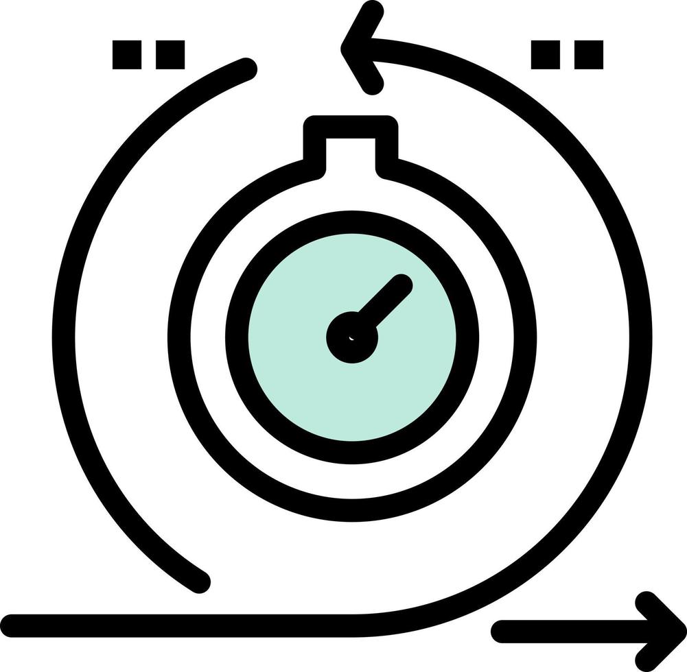 développement de cycle agile itération rapide icône de couleur plate modèle de bannière d'icône vectorielle vecteur