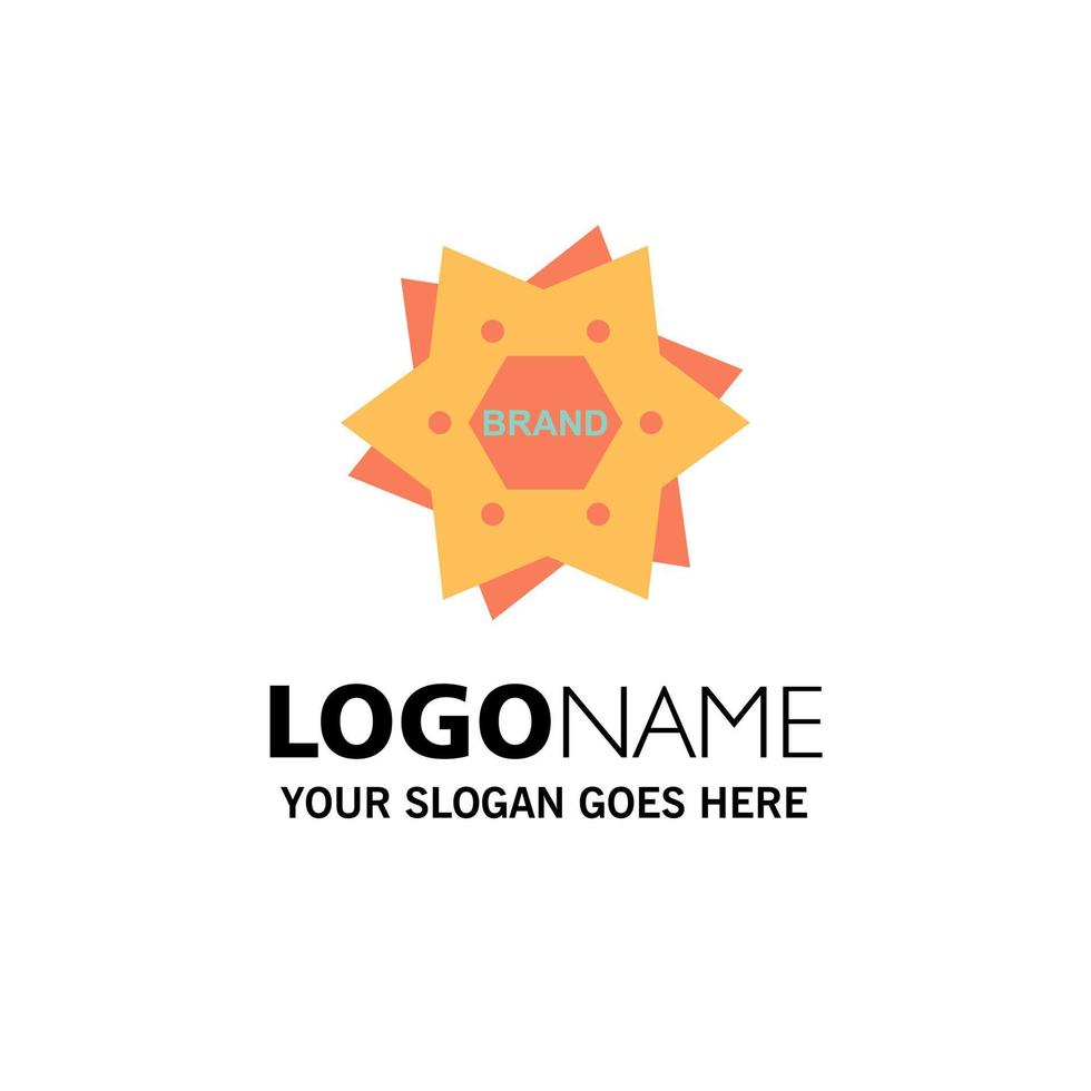 star branding marque logo forme entreprise logo modèle plat couleur vecteur