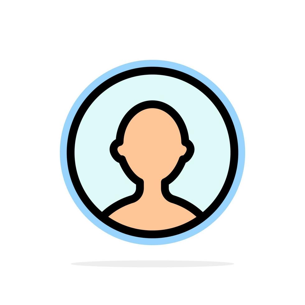 avatar utilisateur profil abstrait cercle fond plat couleur icône vecteur