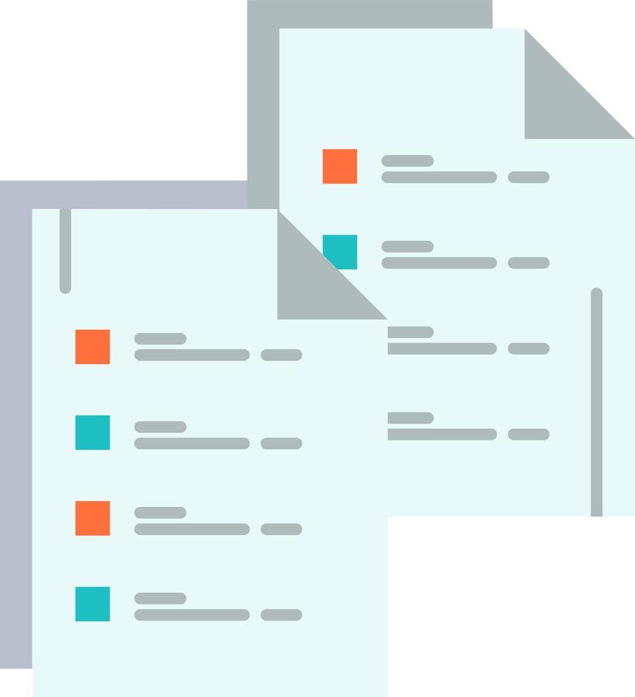 document analytique données copie papier reprendre plat couleur icône vecteur icône modèle de bannière