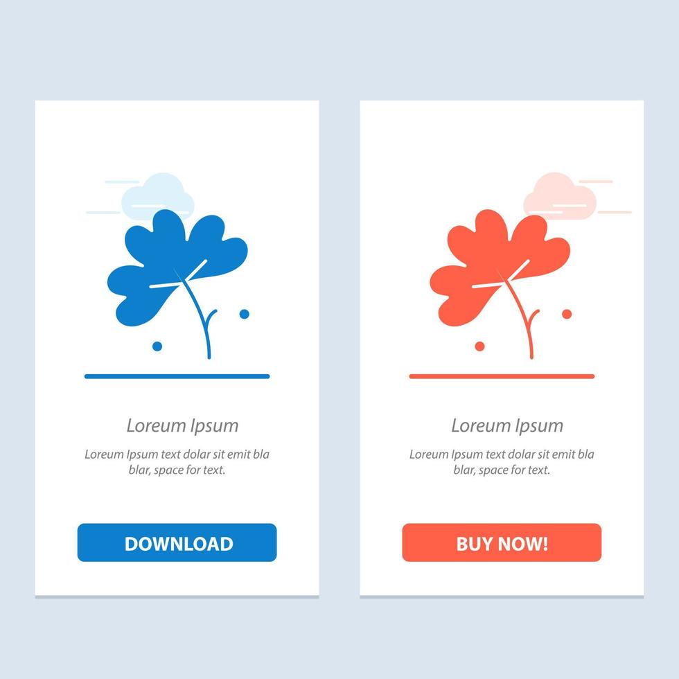 anémone fleur d'anémone fleur fleur de printemps bleu et rouge télécharger et acheter maintenant modèle de carte de widget web vecteur