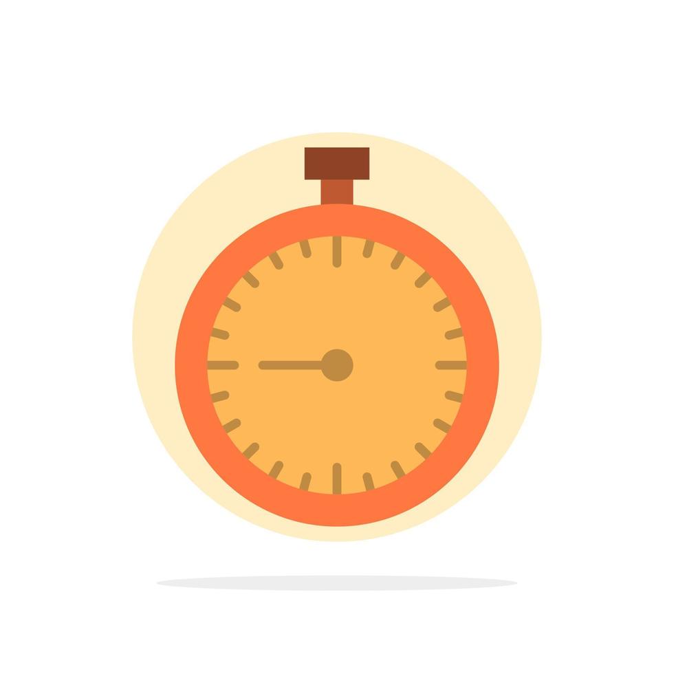 chronomètre horloge rapide rapide minuterie montre cercle abstrait fond plat couleur icône vecteur