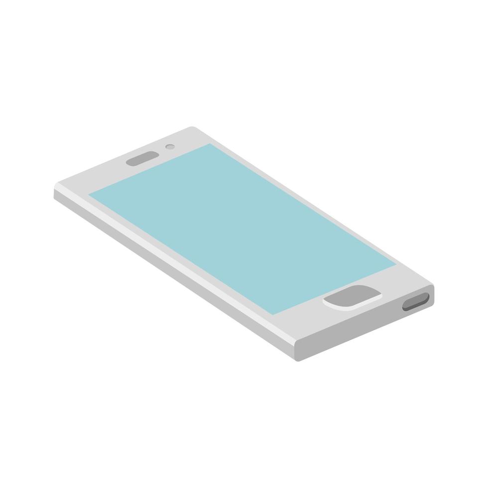 icône isolé de la technologie du périphérique smartphone vecteur
