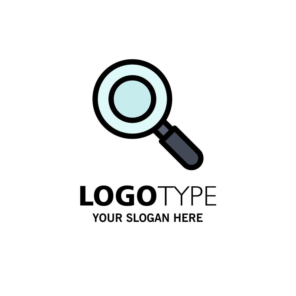 recherche recherche trouver modèle de logo d'entreprise couleur plate vecteur