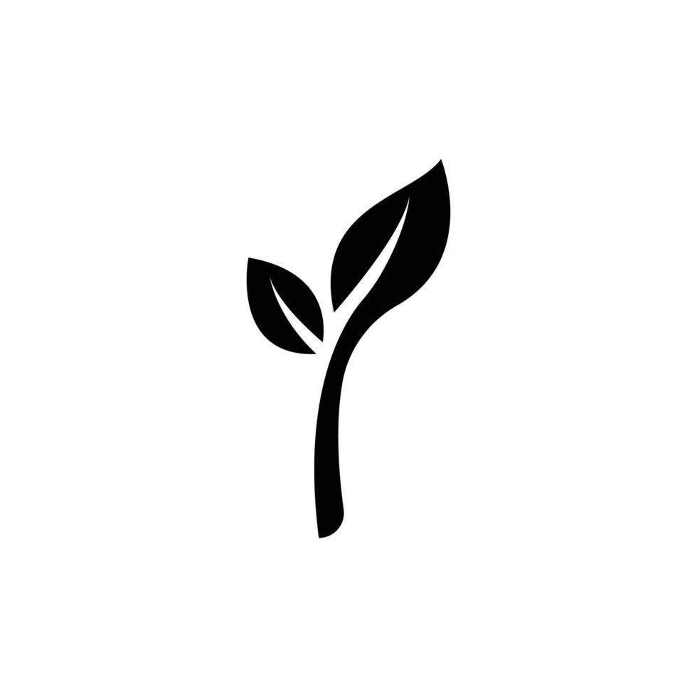 feuille logo écologie nature vecteur