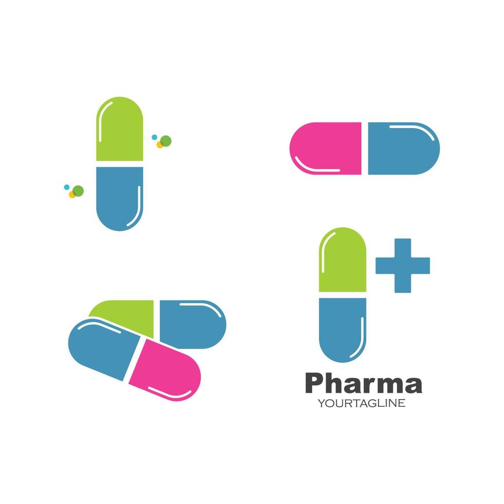 illustration vectorielle de l'icône du logo de la pharmacie vecteur