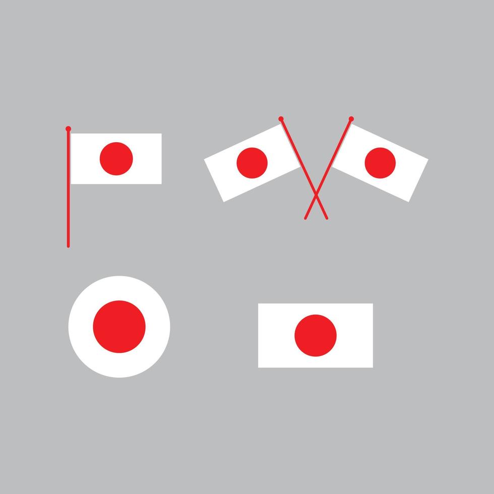 vecteur de logo icône drapeau japon