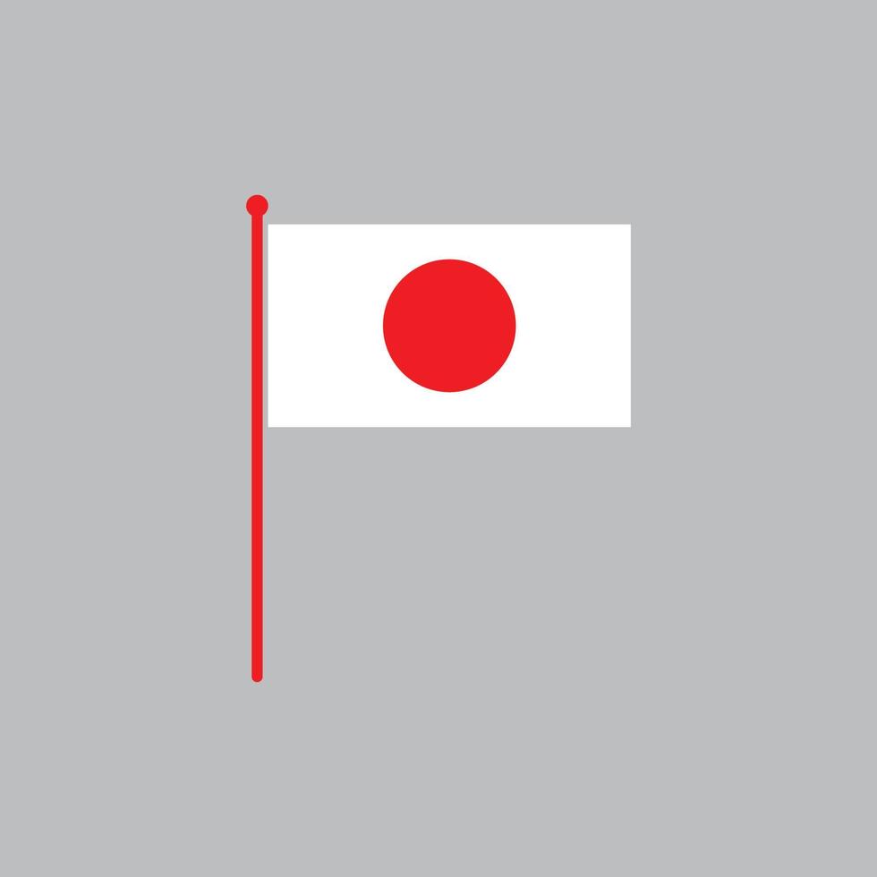 vecteur de logo icône drapeau japon