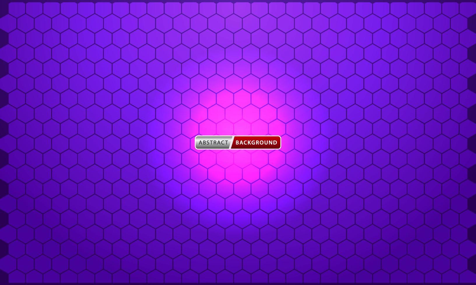 abstrait fond sombre avec des hexagones violets vecteur