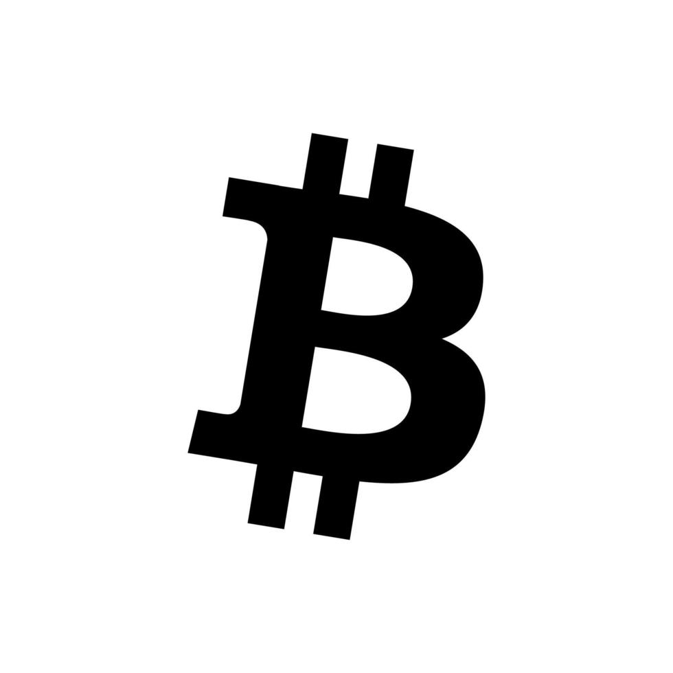 vecteur de logo bitcoin, vecteur gratuit d'icône bitcoin